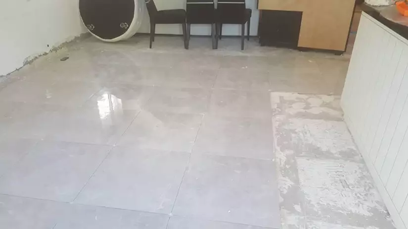 עבודת ריצוף אחרי